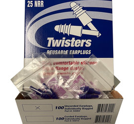 Gateway Safety Twisters® Uncorded Ear Plugs (100 Count)