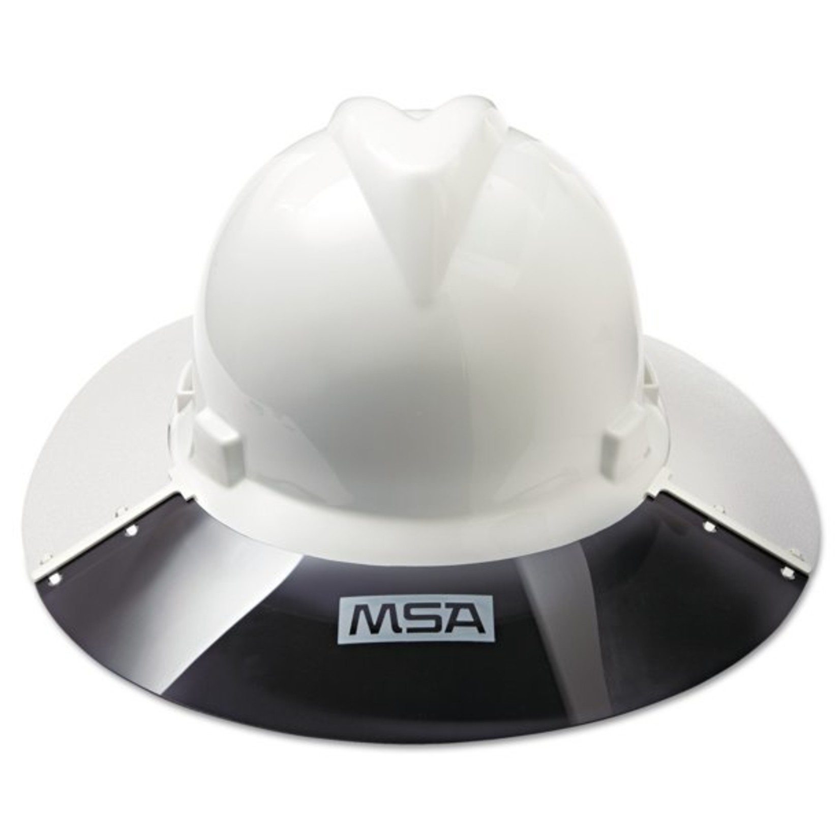 MSA Plastic Sun Shield for V-Gard Non-Slotted Hat, Gray, Full Brim Only (697410)