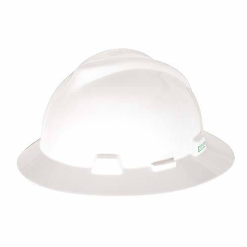 MSA V-gard Full Brim Hard Hats With Fas-trac Suspensions 