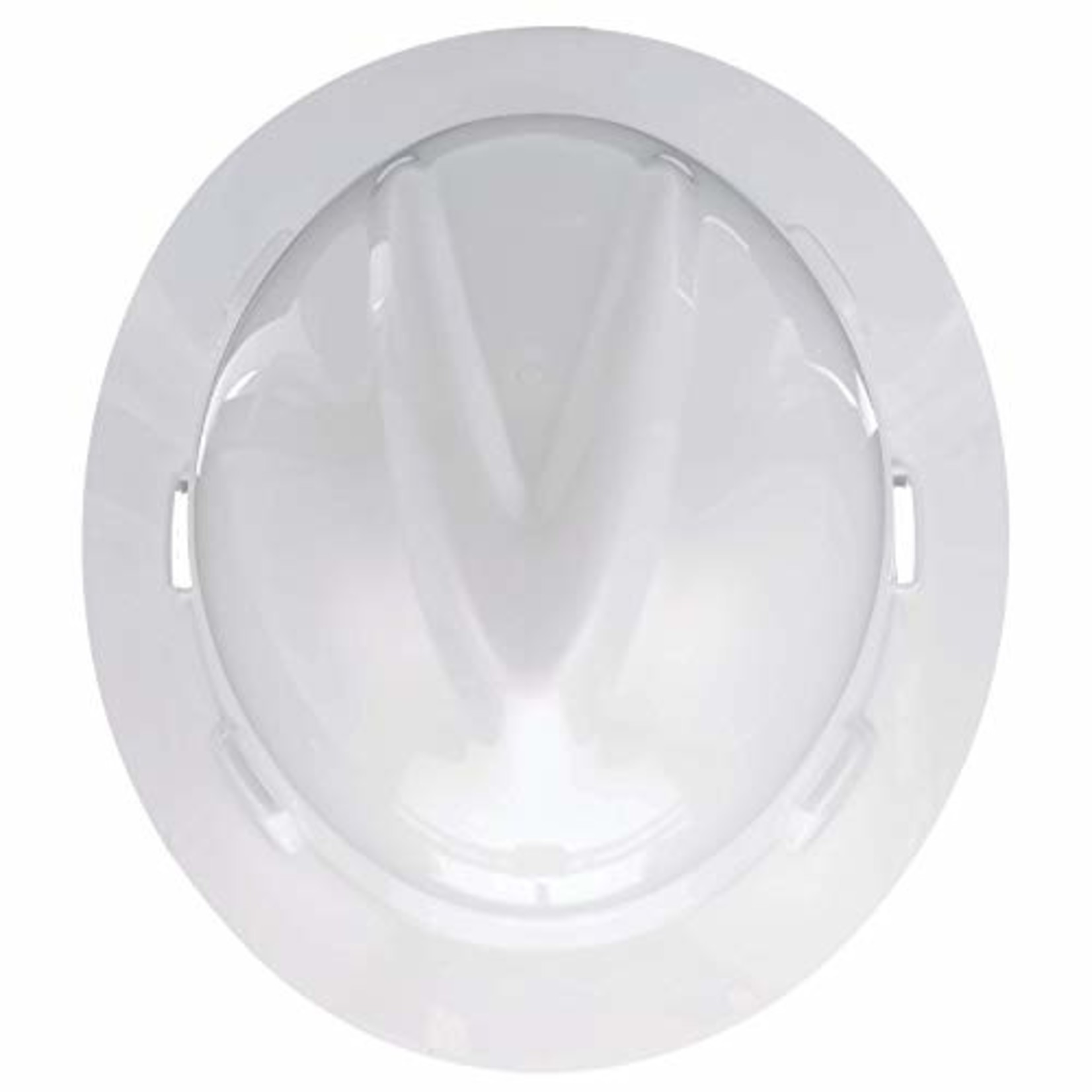 MSA V-Gard Slotted Protective Hard Hat with Fas-Trac III Suspension, White (475369)