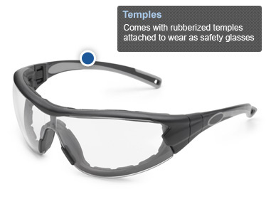 Gateway Safety Hybrid Eye Safety Glasses/Goggles