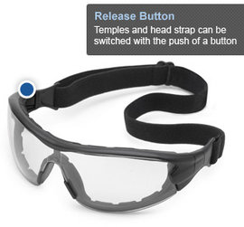 Gateway Safety Hybrid Eye Safety Glasses/Goggles