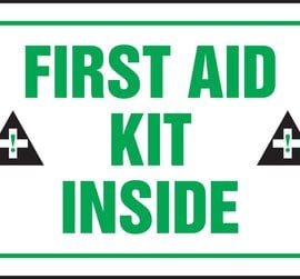 Accuform Signs First Aid Kit Inside Sign
