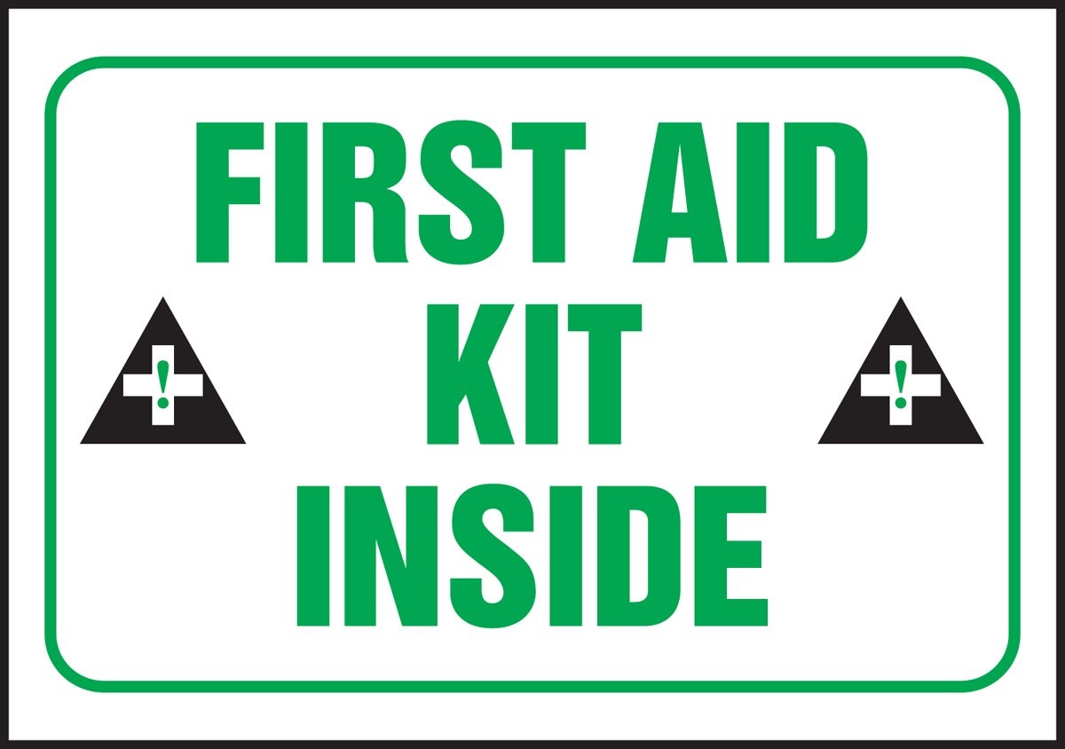 Accuform Signs First Aid Kit Inside Sign - Safety Solutions and Supply