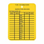 State Fire Extinguisher Service Plastic Service Tag Yellow (10 Count)
