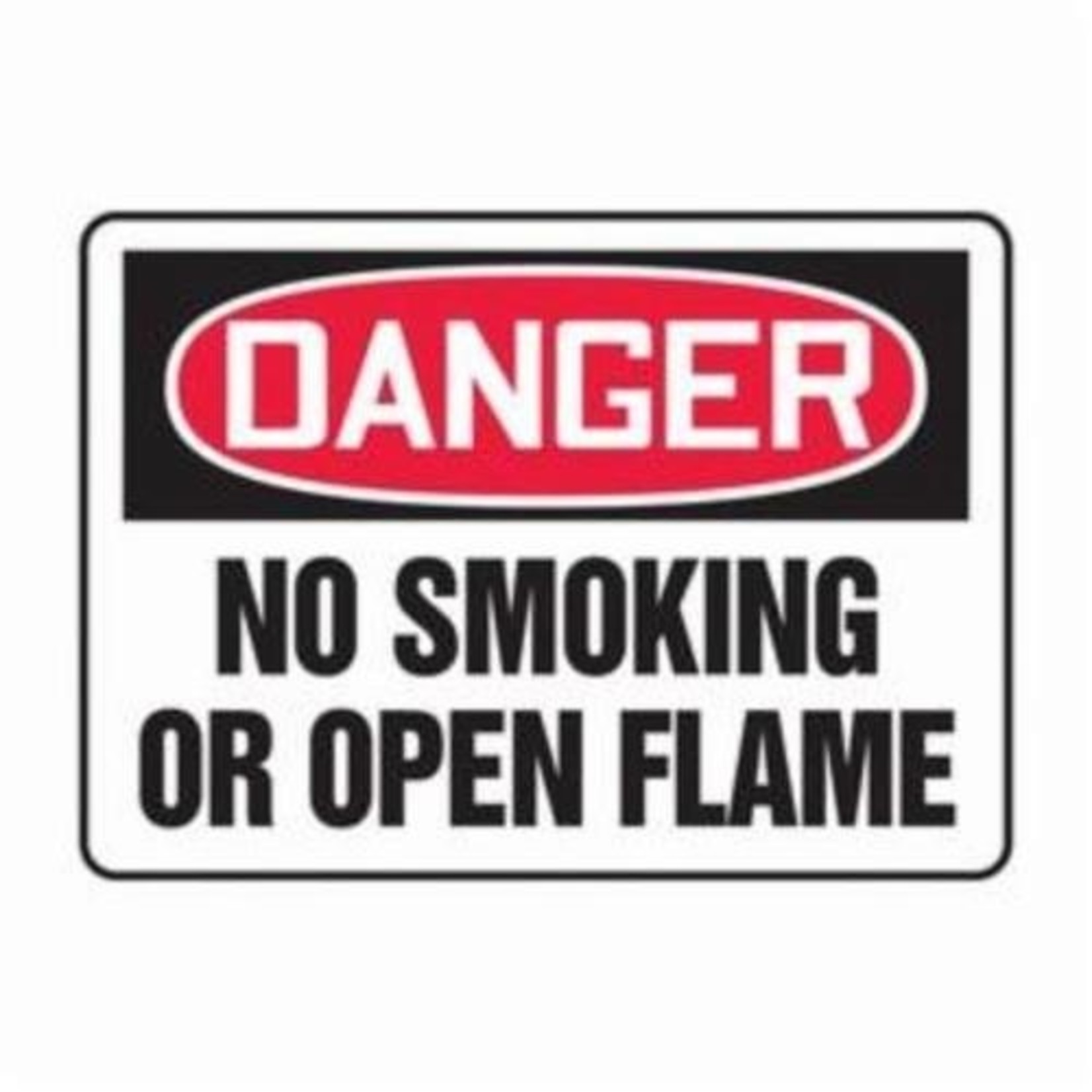 Accuform Signs No Smoking or Open Flame Dura Vinyl Sign 7x10 (MSMK120XV)