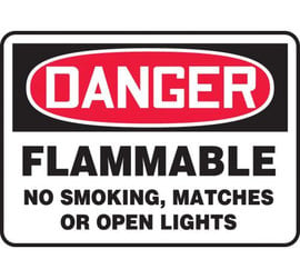 Accuform Signs Flammable Sign