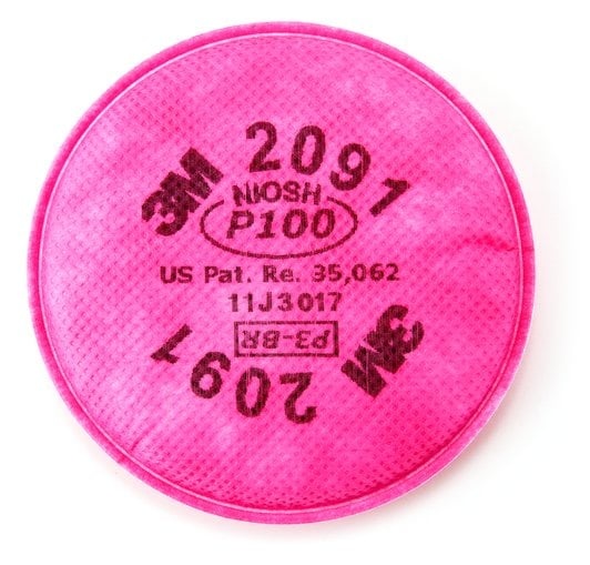 3M Particulate Filter 2091 P100 1 Pair