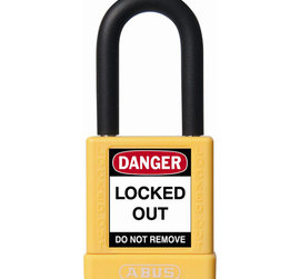 ABUS Aluminum Safety Padlock Yellow