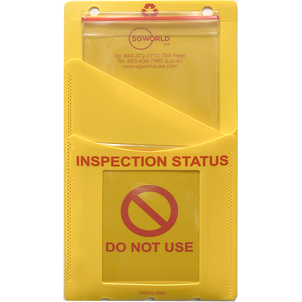 SG World USA BPADDLEUSKIT - Inspection Status and Book Storage Pouch with Zip Tie