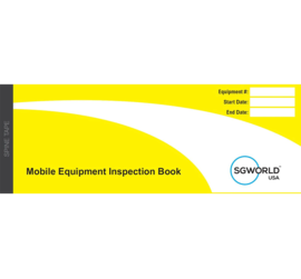 SG World USA ME-KITPUS - Mobile Equipment Inspection Book 30 Inspections Forms (2-Part Forms)
