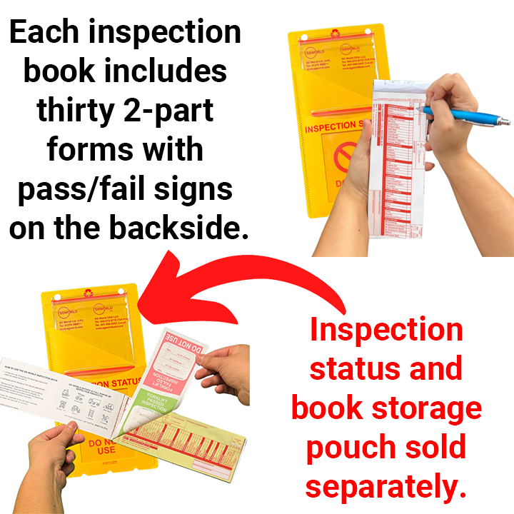 SG World USA ME-KITPUS - Mobile Equipment Inspection Book 30 Inspections Forms (2-Part Forms)