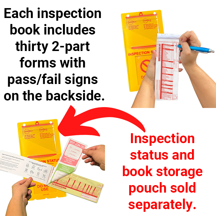 SG World USA SSL-KITPUS - Skid Steer/Loader Inspection Book Includes 30 Inspections Forms (2-Part Forms)