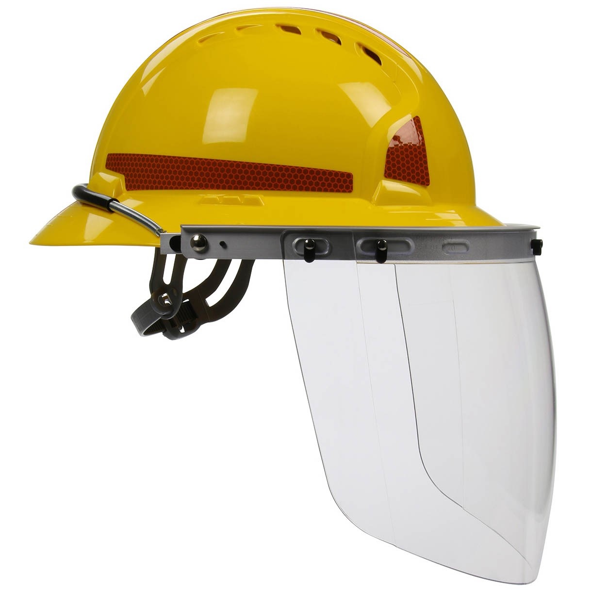 Bouton Optical Aluminum Face Shield Bracket for Full Brim Hard Hats