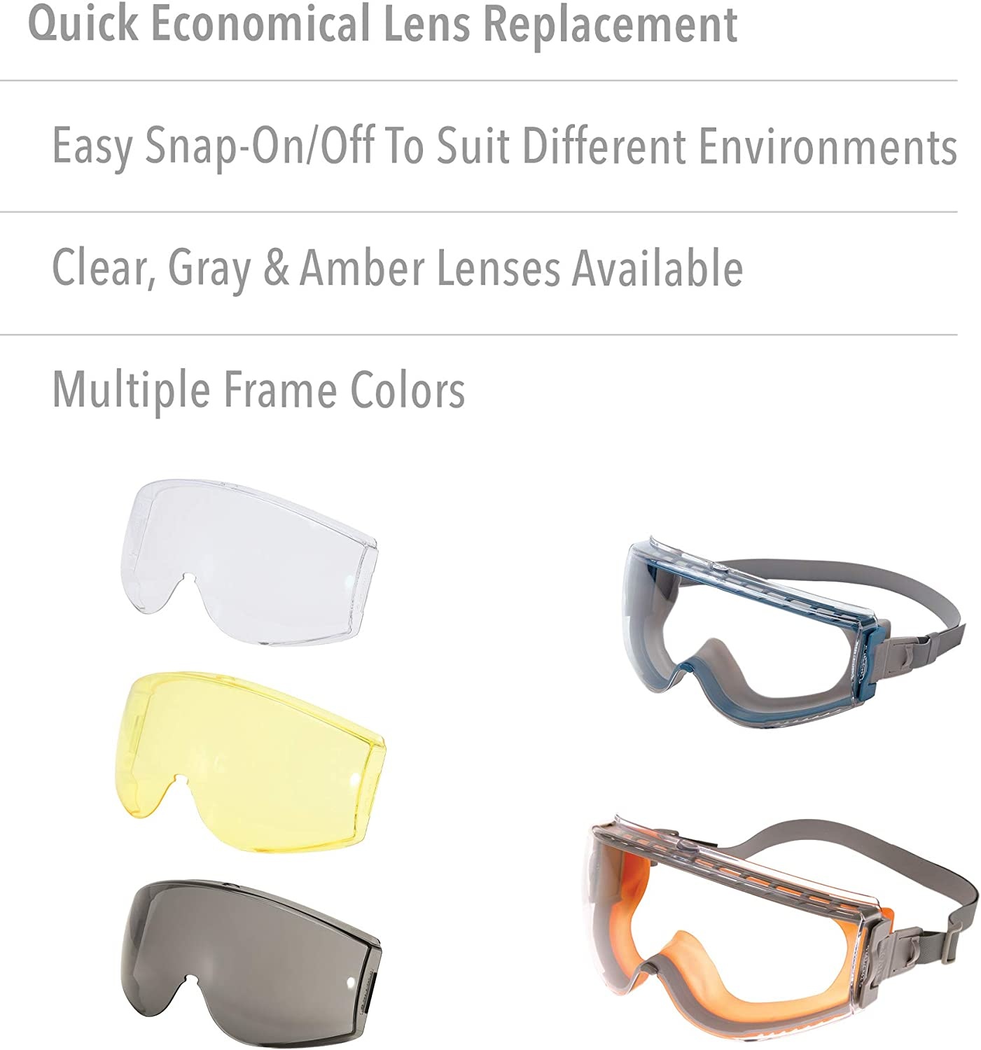 Honeywell Honeywell Uvex® Stealth® Anti-Fog, Chemical Splash, & Impact Resistant Goggles. (Tinted)