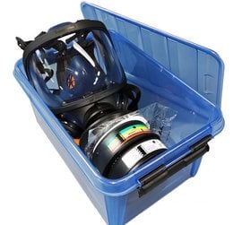 Sundstrom H05-8521: Sundstrom Complete Full Face Respiratory Protection Kit with Filters, Cartridges, and Storage Container