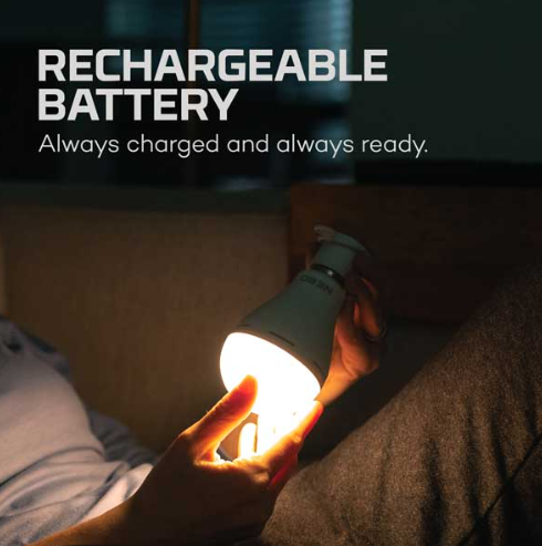 NEBO NEB-ARE-0012: Blackout Backup Emergency LED Bulb (2-Pack)