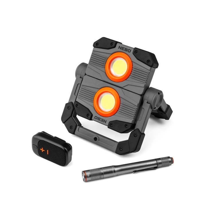 NEBO NEB-8NO-0006: Light N Go Kit (Pen Light, Work Light, & Wireless Speaker)