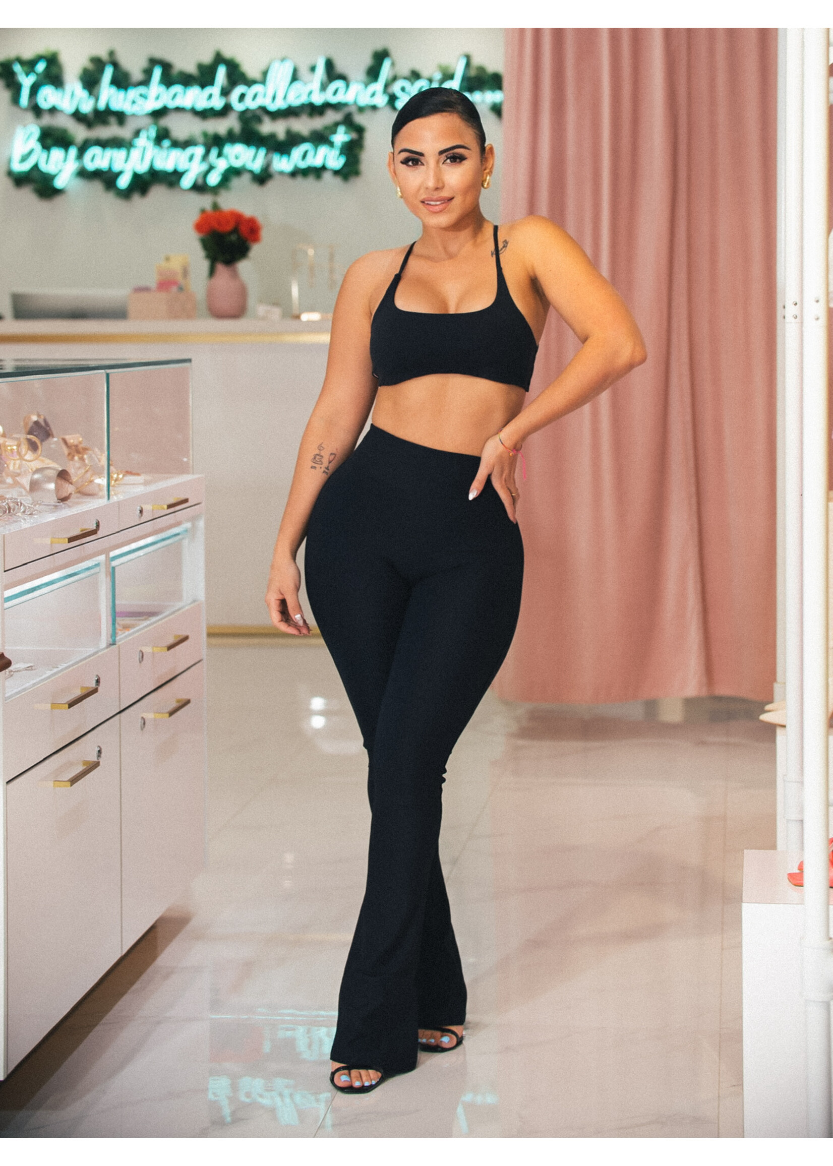 Cloqué Collection FlexFit Workout Wide Leg Leggings