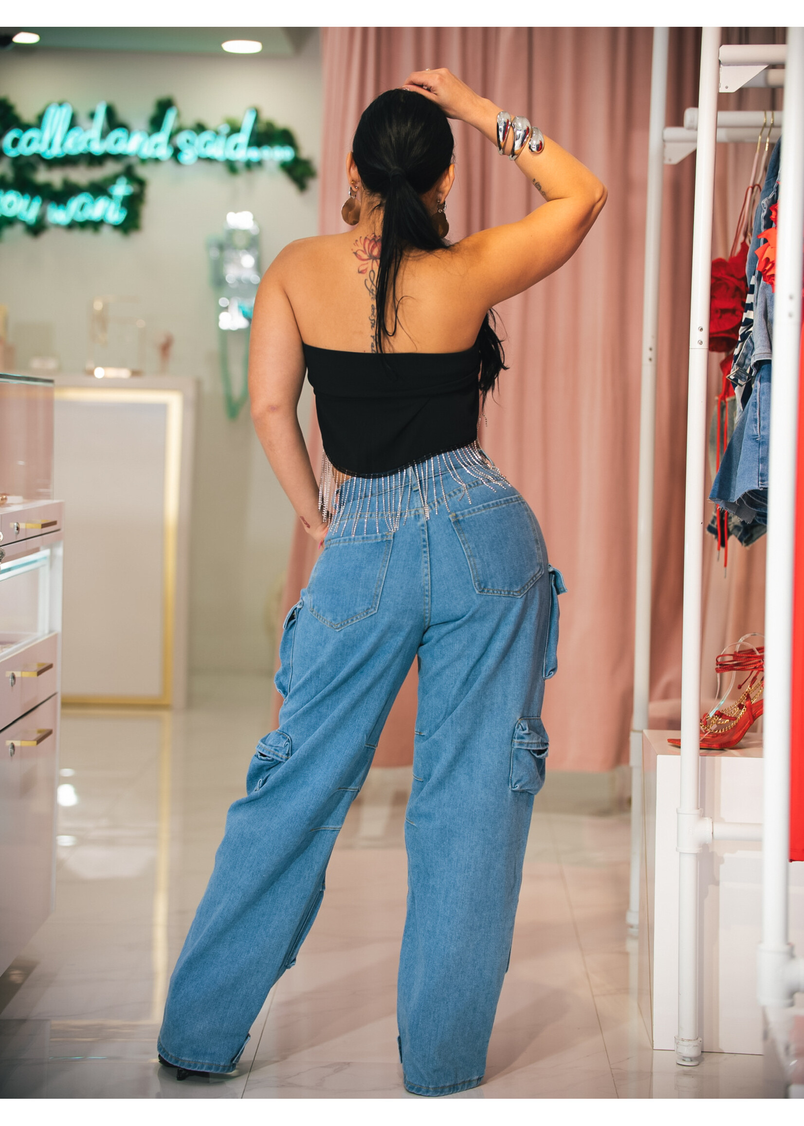 Urban Denim Cargo Jeans