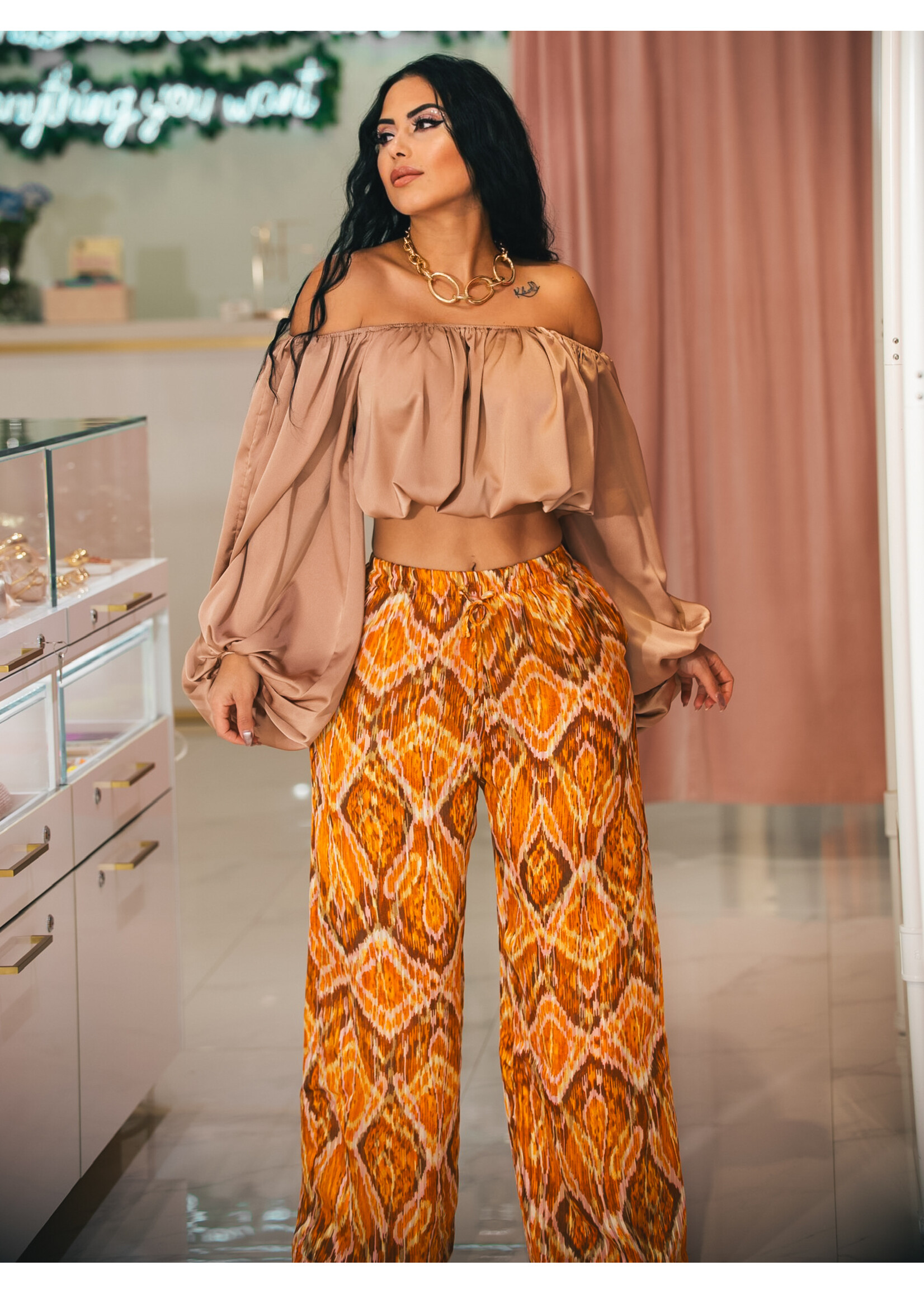 Dress Forum Sunkissed Sand Print Pants