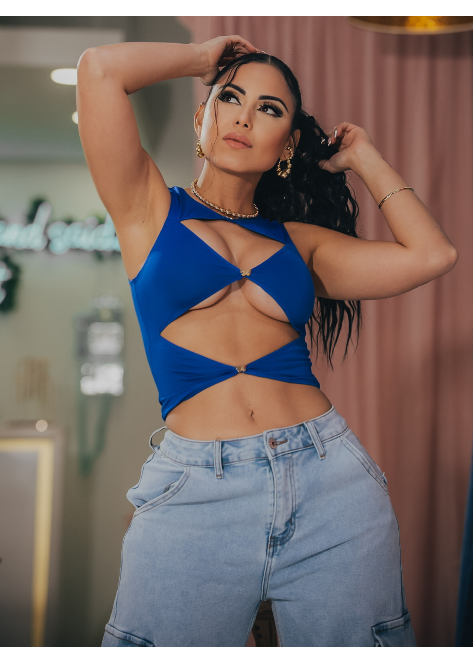 Butterfly Cutout Top