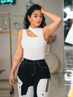 Asymmetric Bodysuit One Size