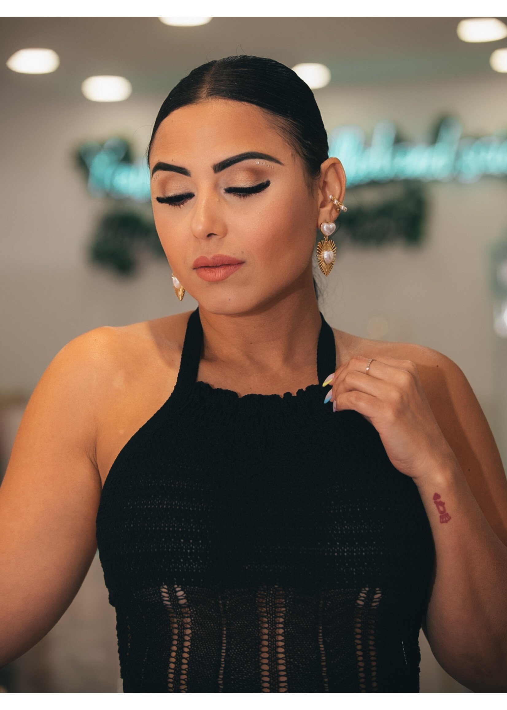 Gold Drop Earrings