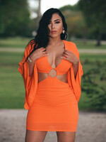 Sunset Cut-Out Mini Dress