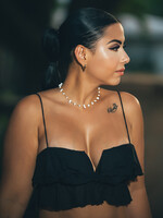 White Agat Chain Necklace