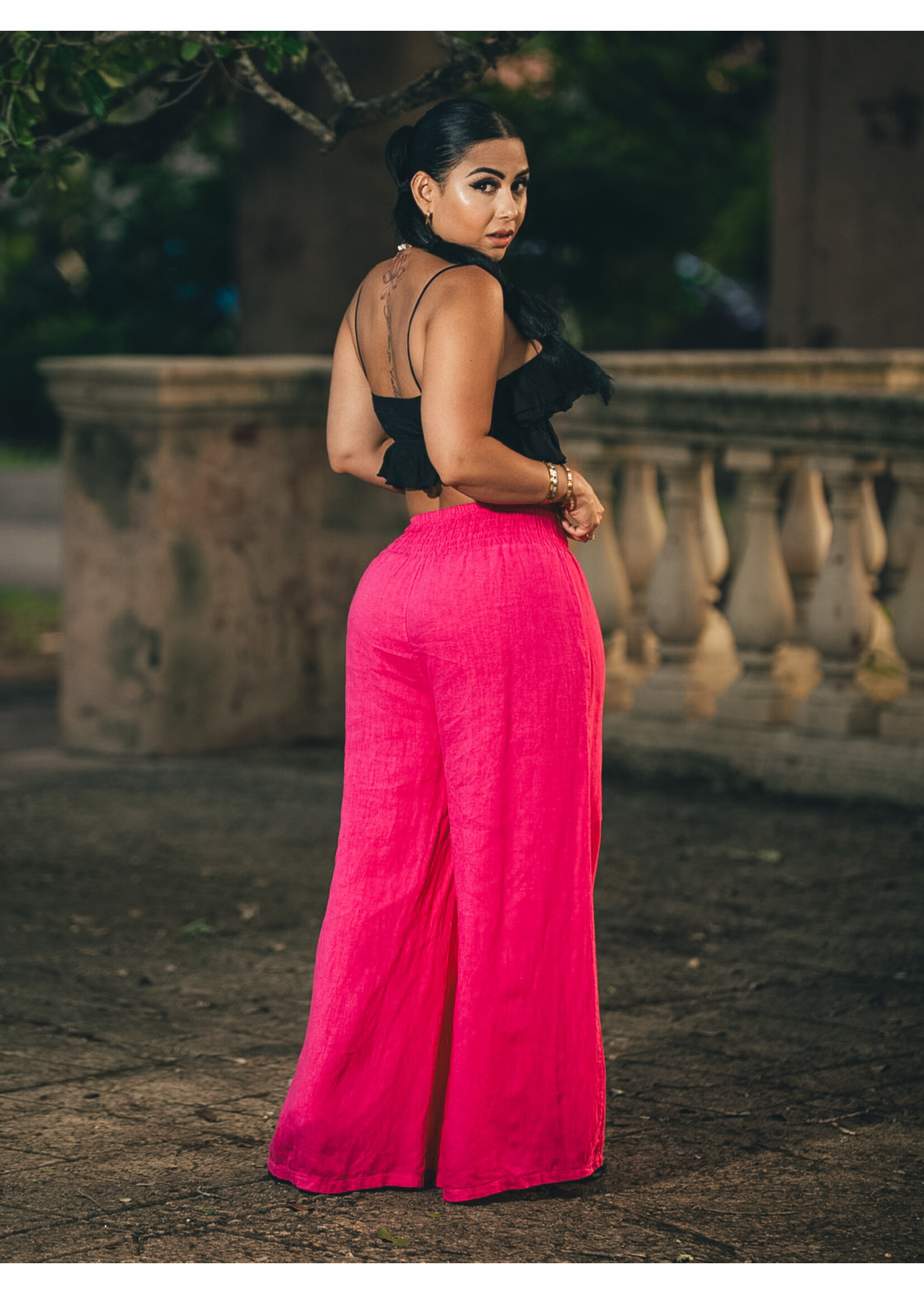 Flare Linen Pants  (Only Pants)