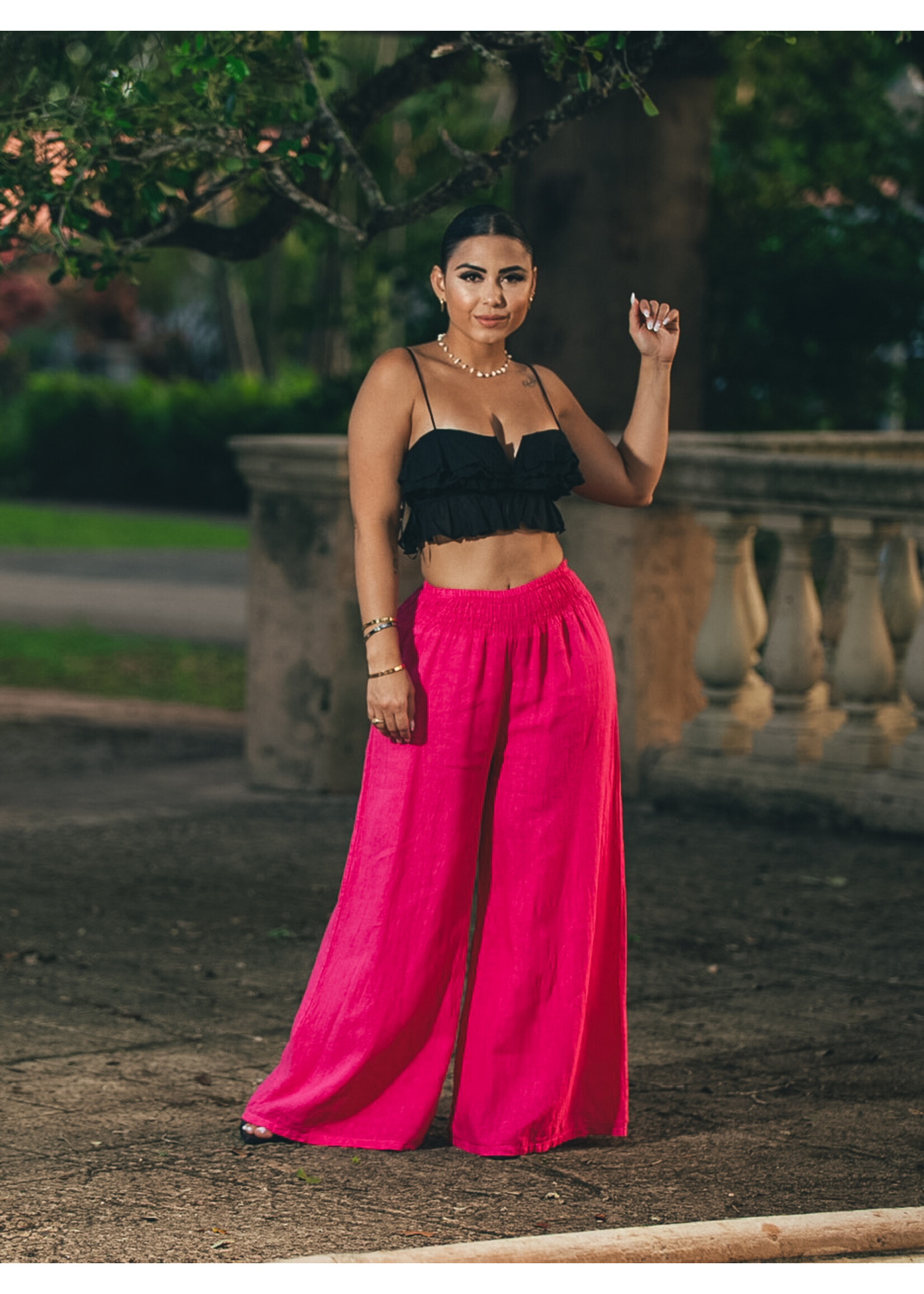 Flare Linen Pants  (Only Pants)
