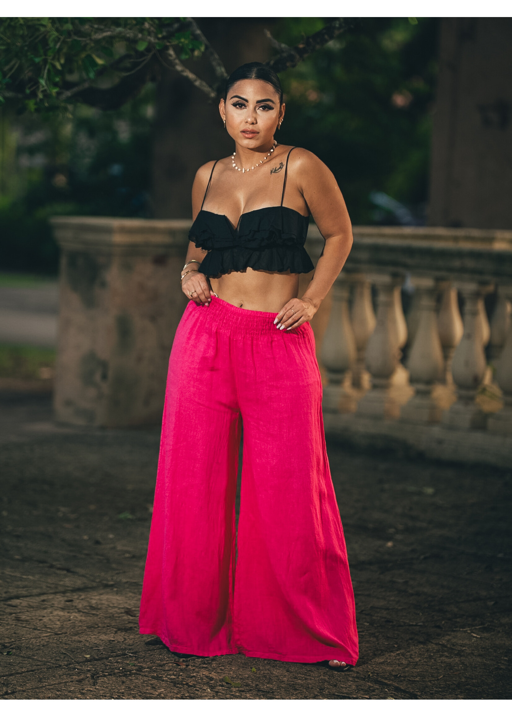 Flare Linen Pants  (Only Pants)