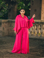 Flowy Linen Jacket Shirt (Only Top)