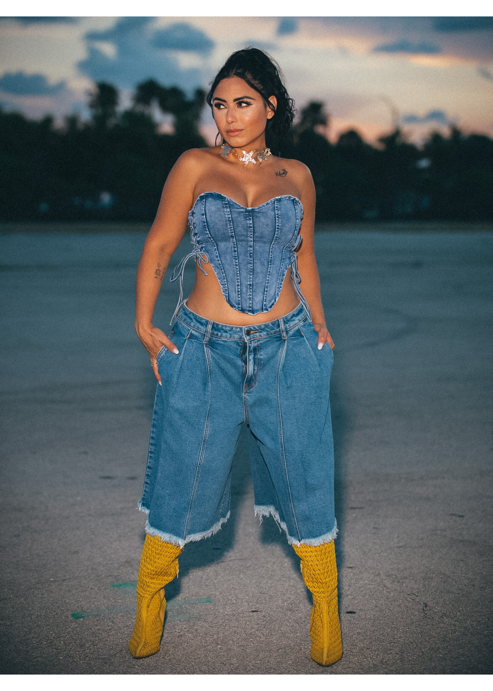 Trending Denim Bermuda Short
