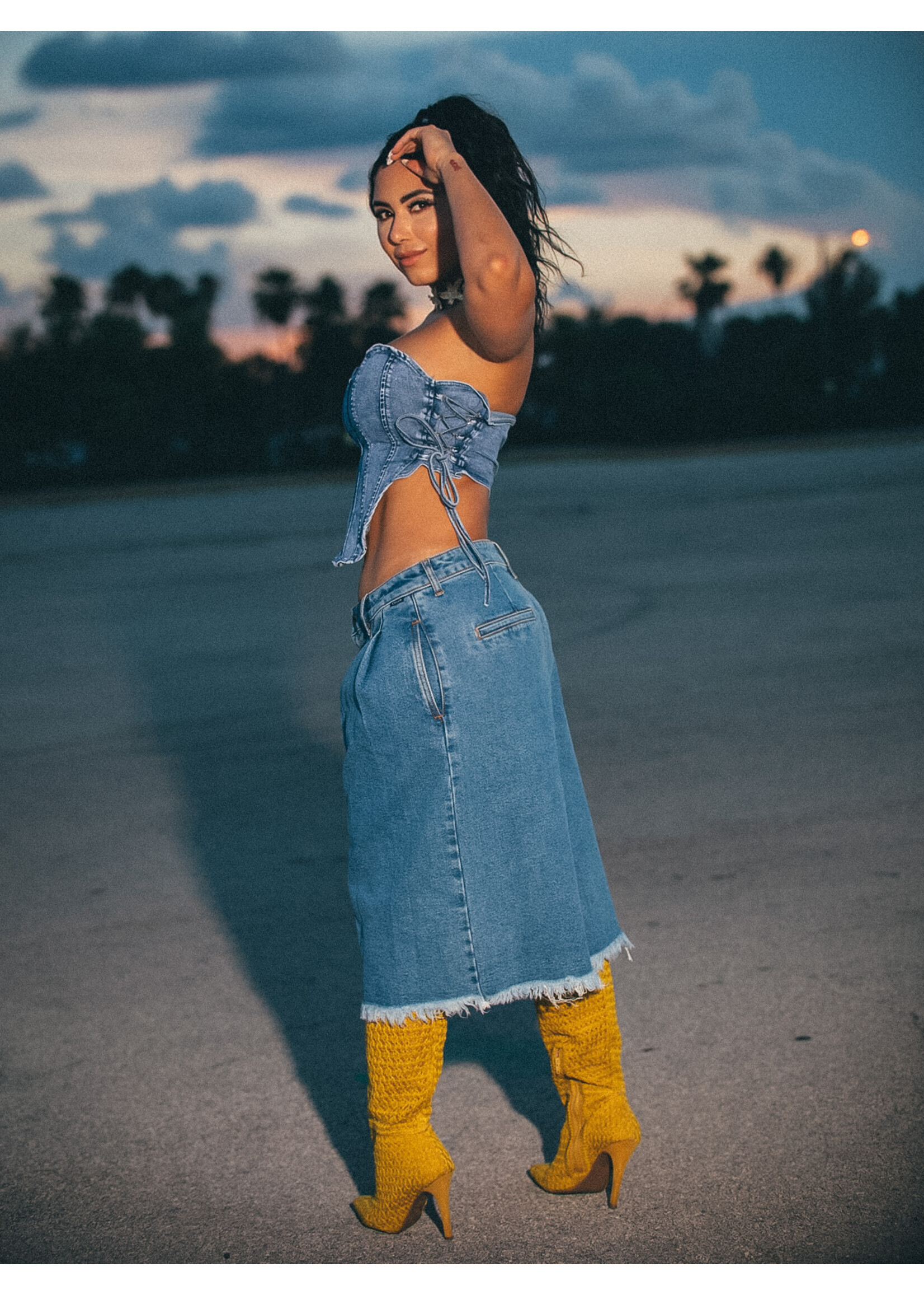 Trending Denim Bermuda Short