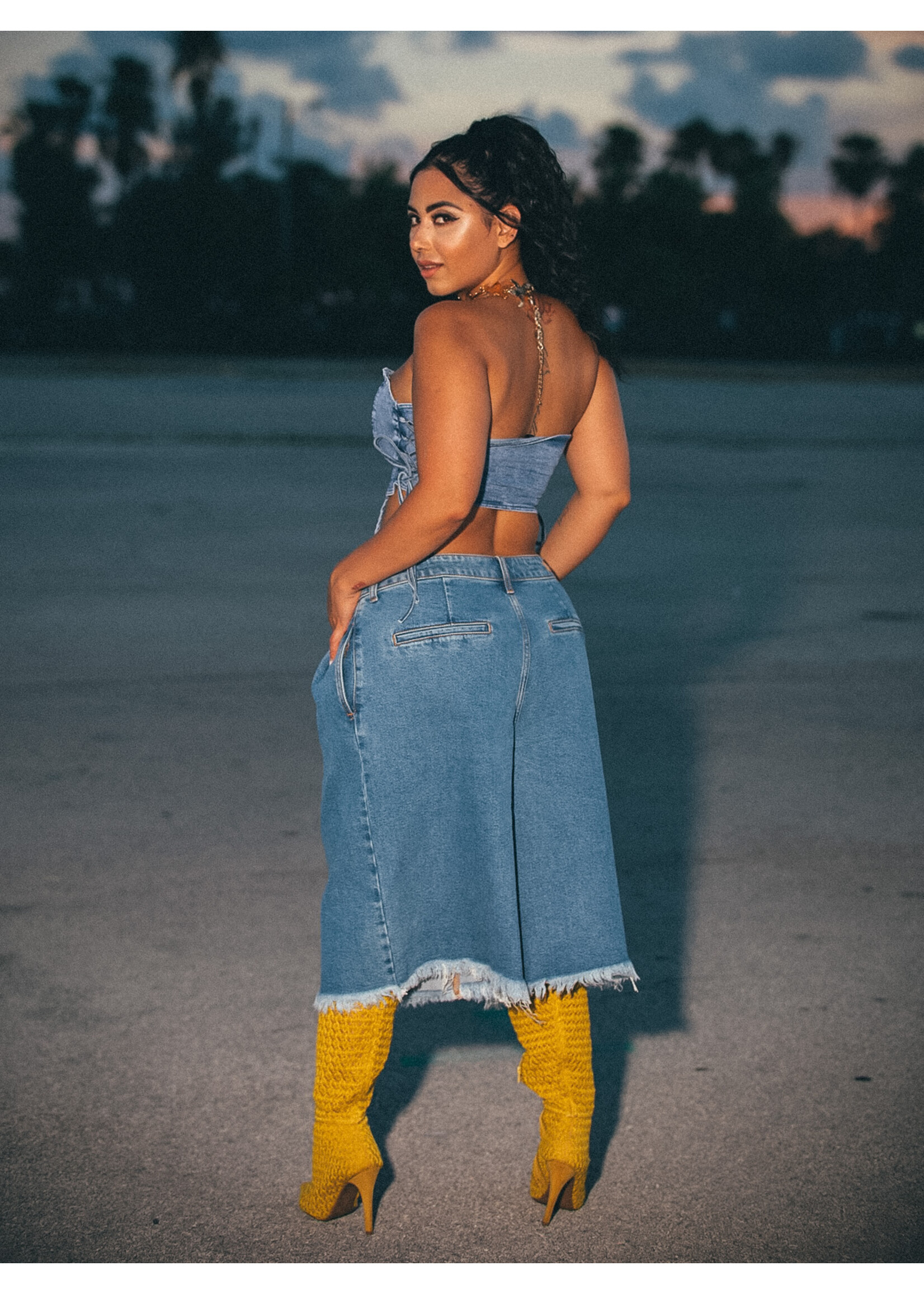 Trending Denim Bermuda Short