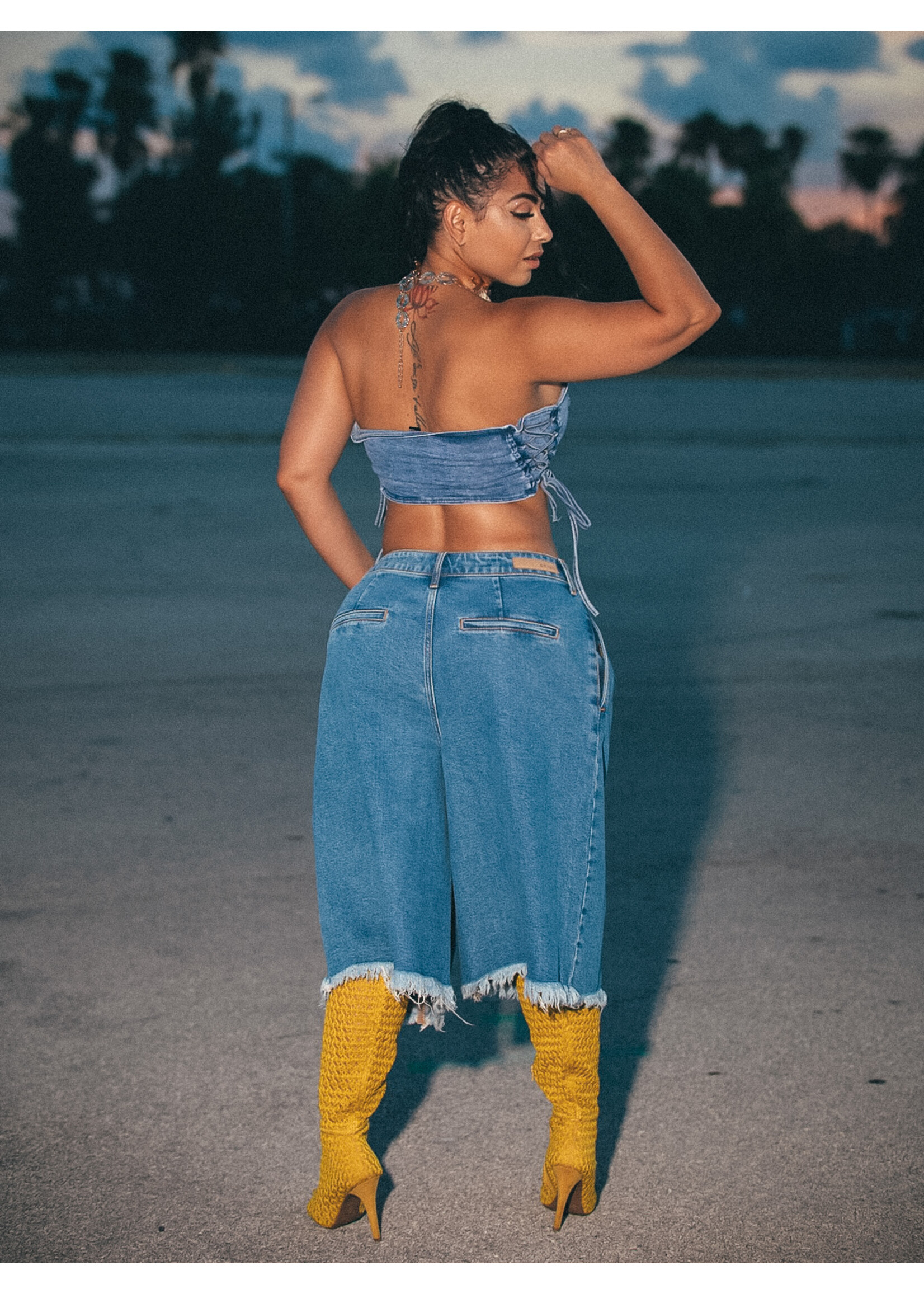Trending Denim Bermuda Short