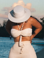 Seashells Halter Neck Crop Top