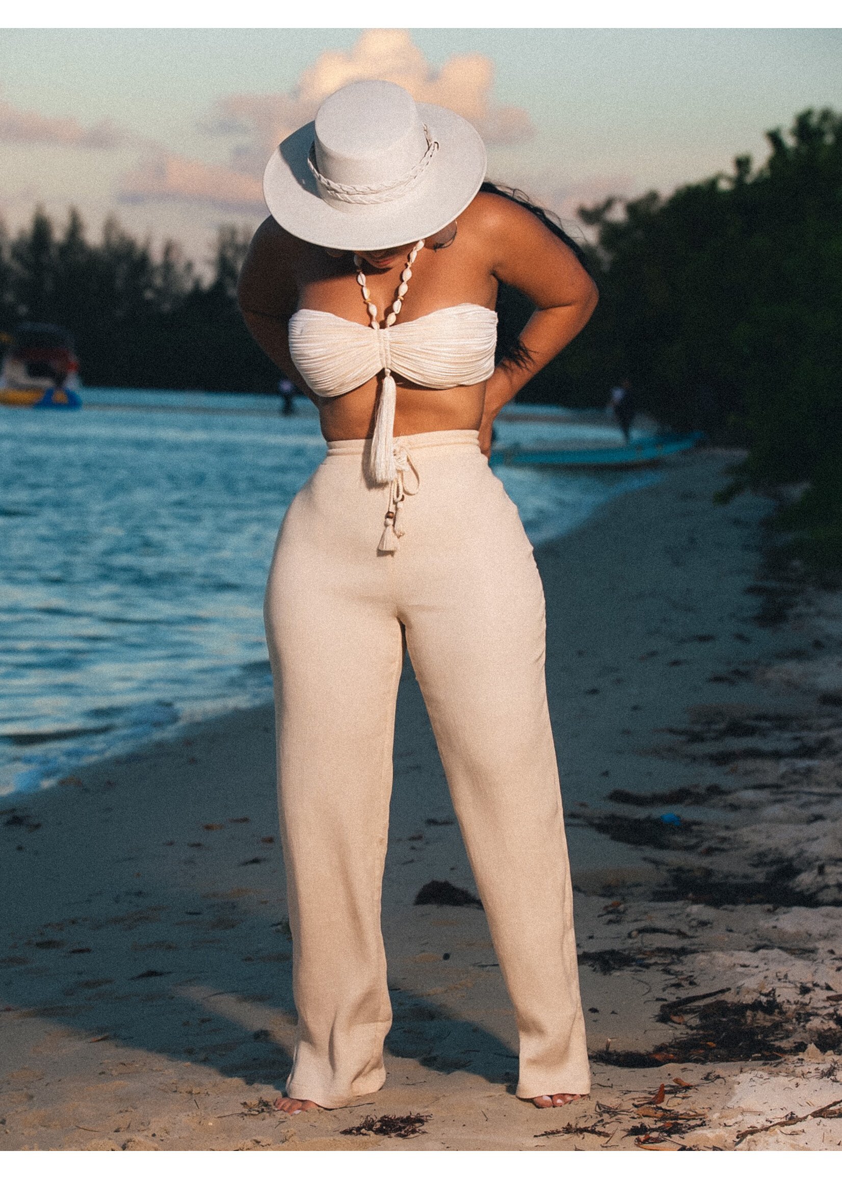 Pleated Beach Pants