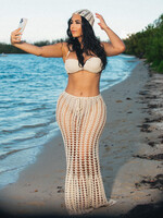 Sun-Kissed Trio Crochet Skirt Set