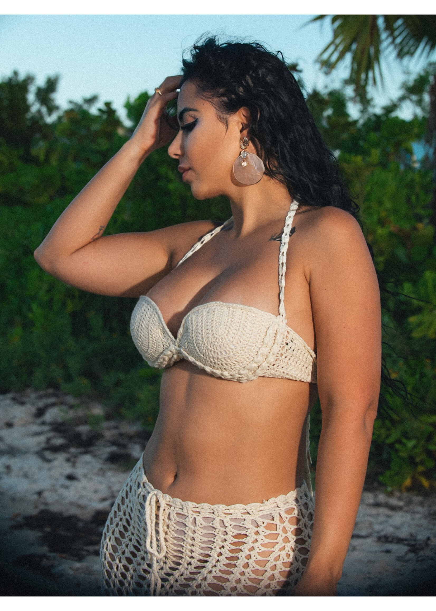 Sun-Kissed Trio Crochet Skirt Set