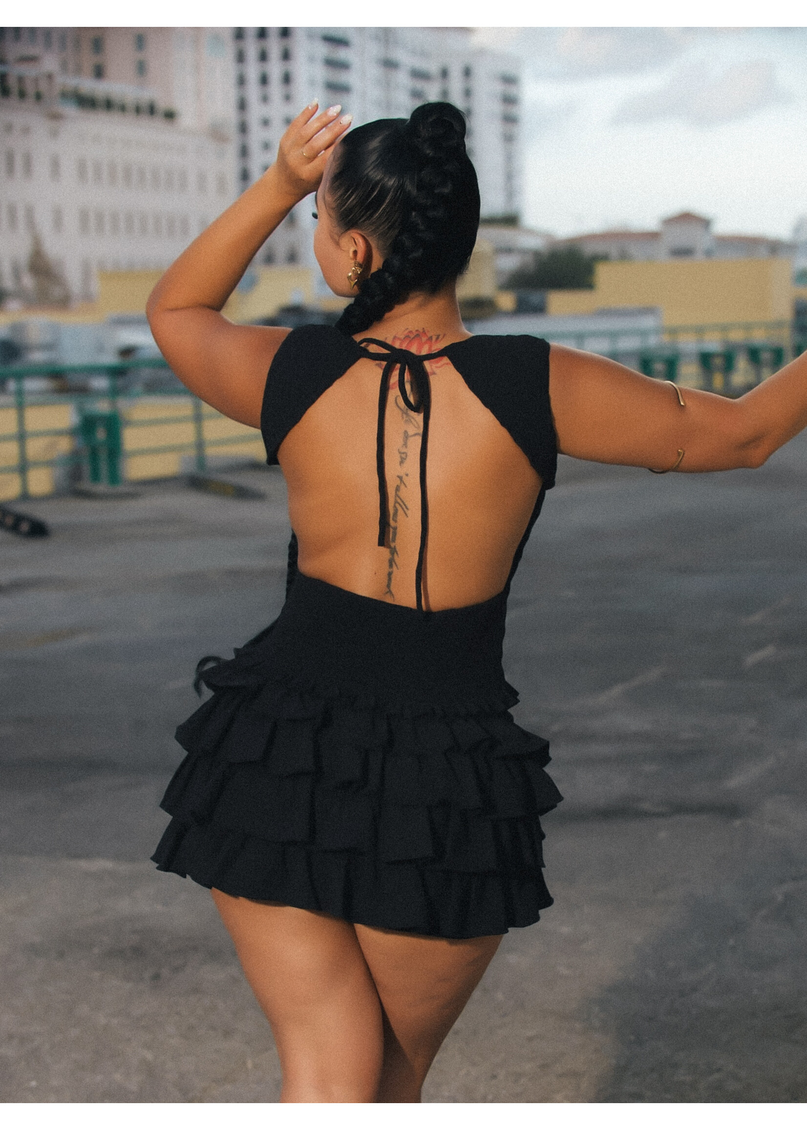 Fully Smocked Open Back Top