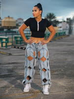 Hollow Design Fashion Jeans
