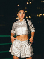 Glitter Blouson Jacket