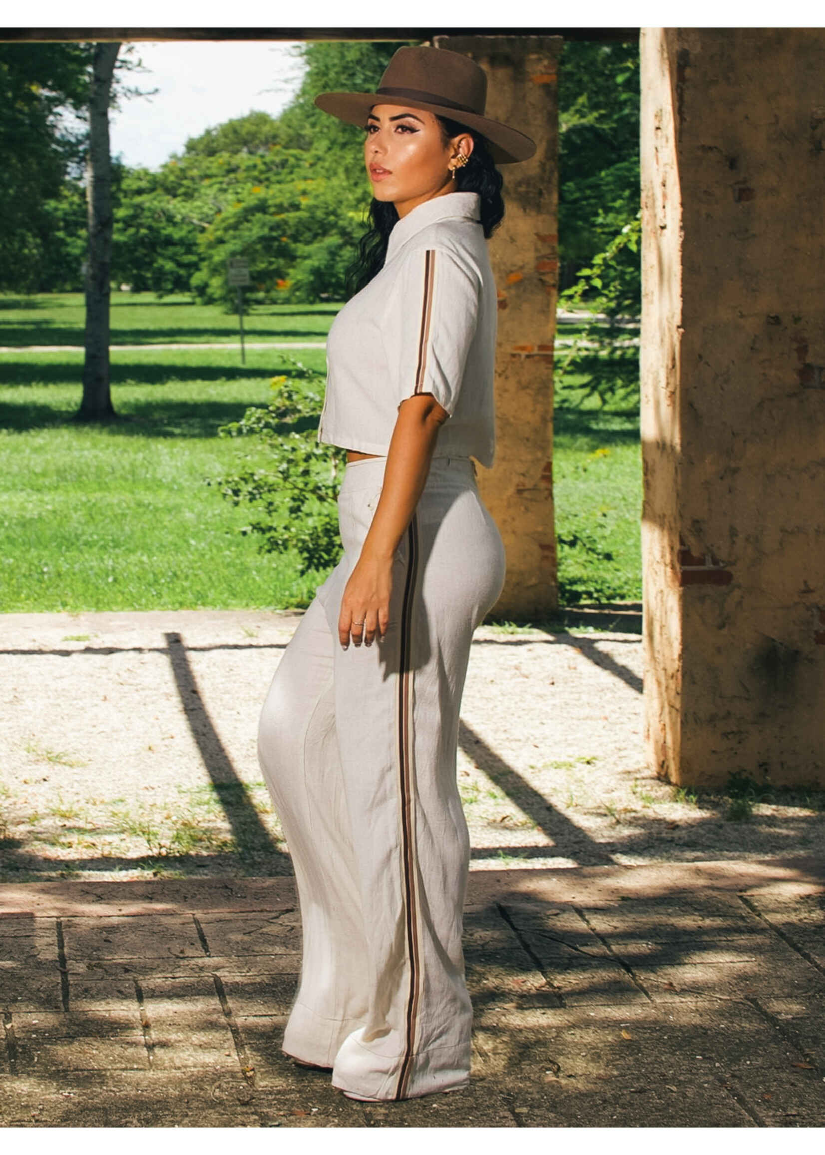 Linen Pants Set