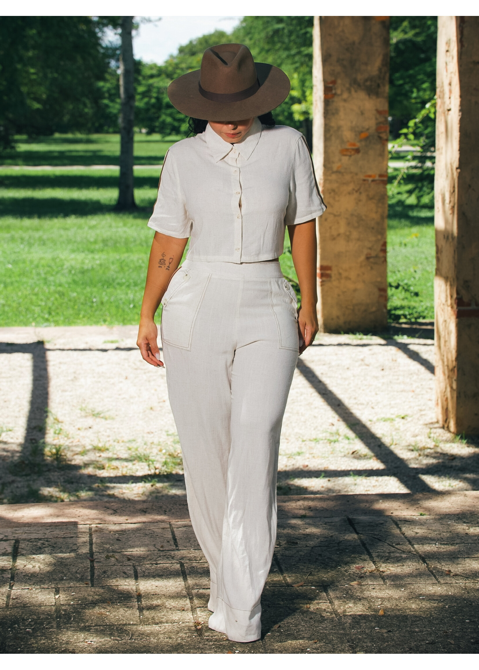 Linen Pants Set