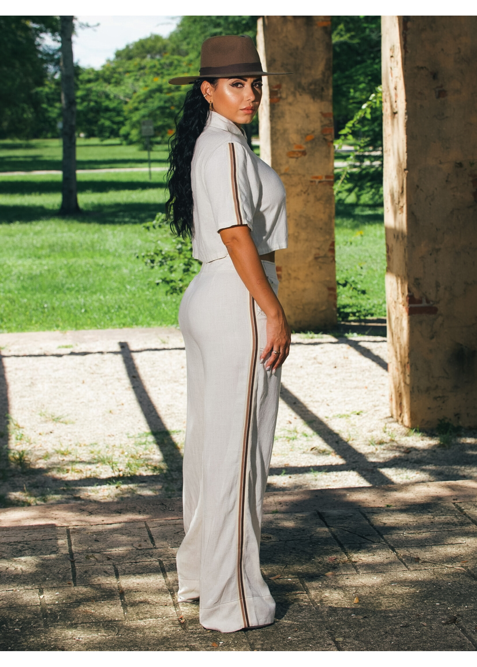 Linen Pants Set