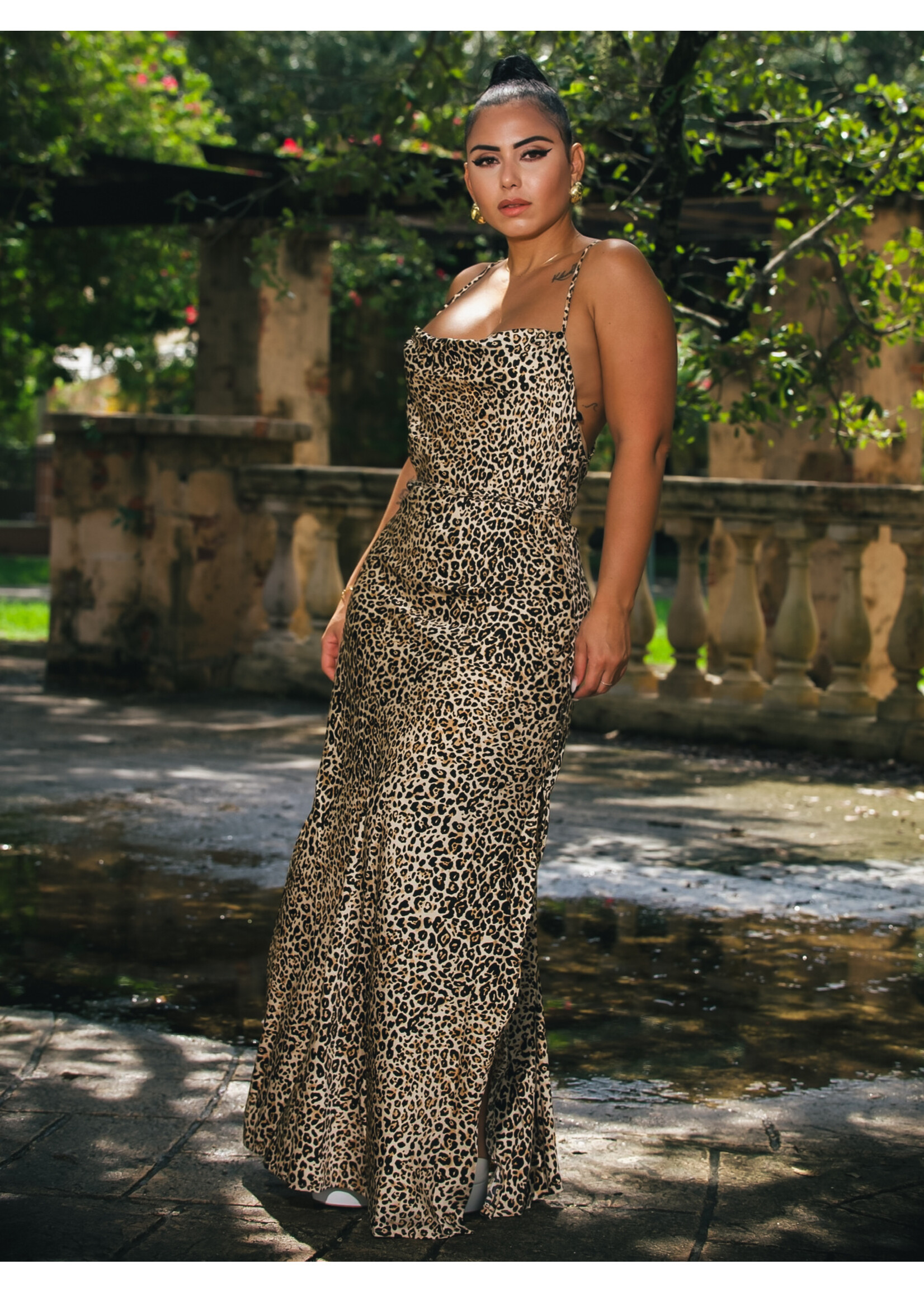 Cowl Neck Maxi Dress