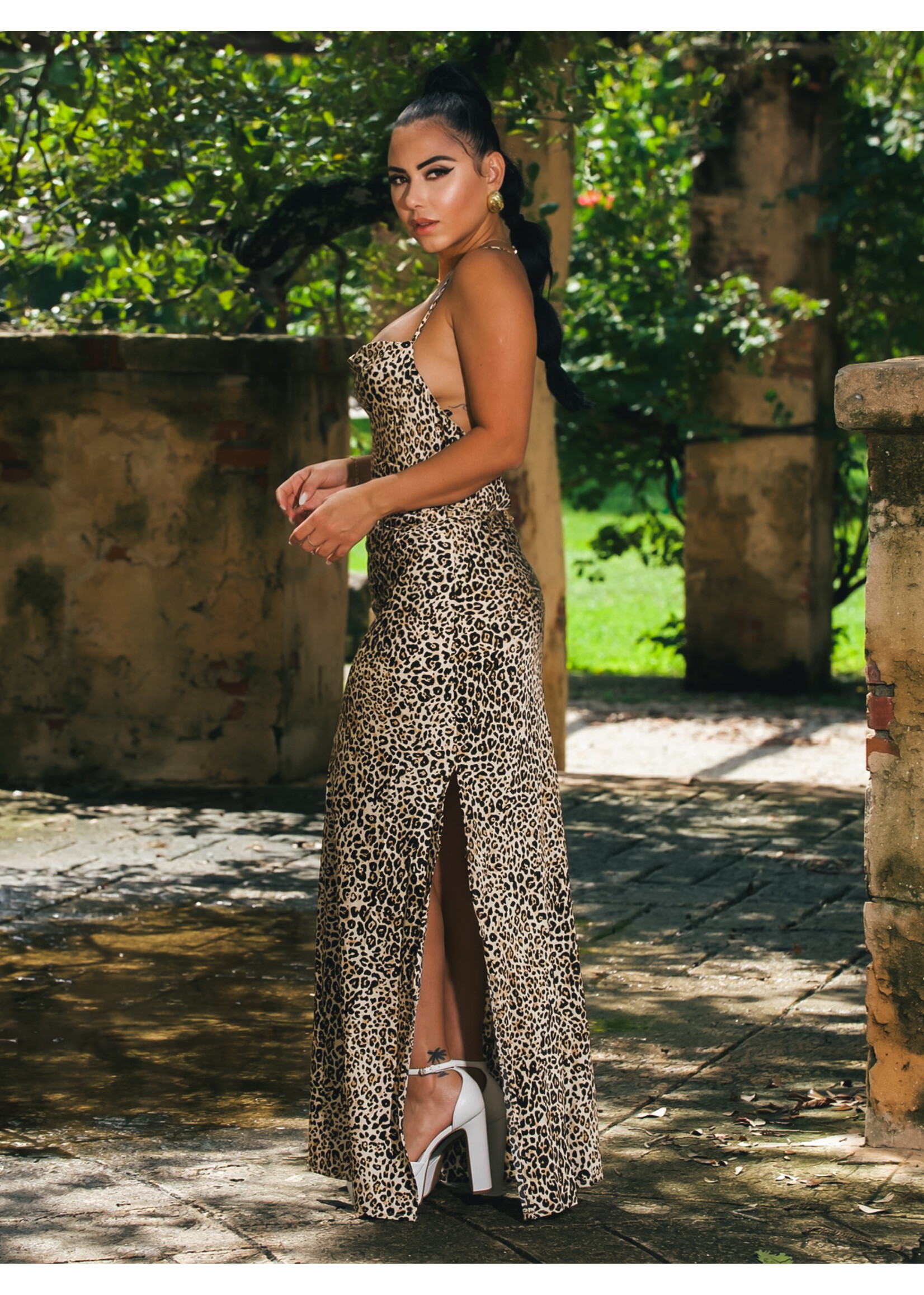 Cowl Neck Maxi Dress